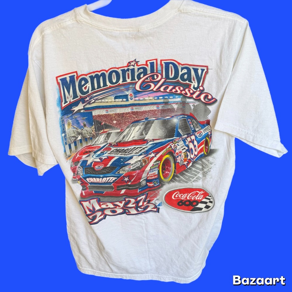VINTAGE USA Jenson T Shirt Tee  Charolette Motor Speed Way Coca Cola 600 2012 M
